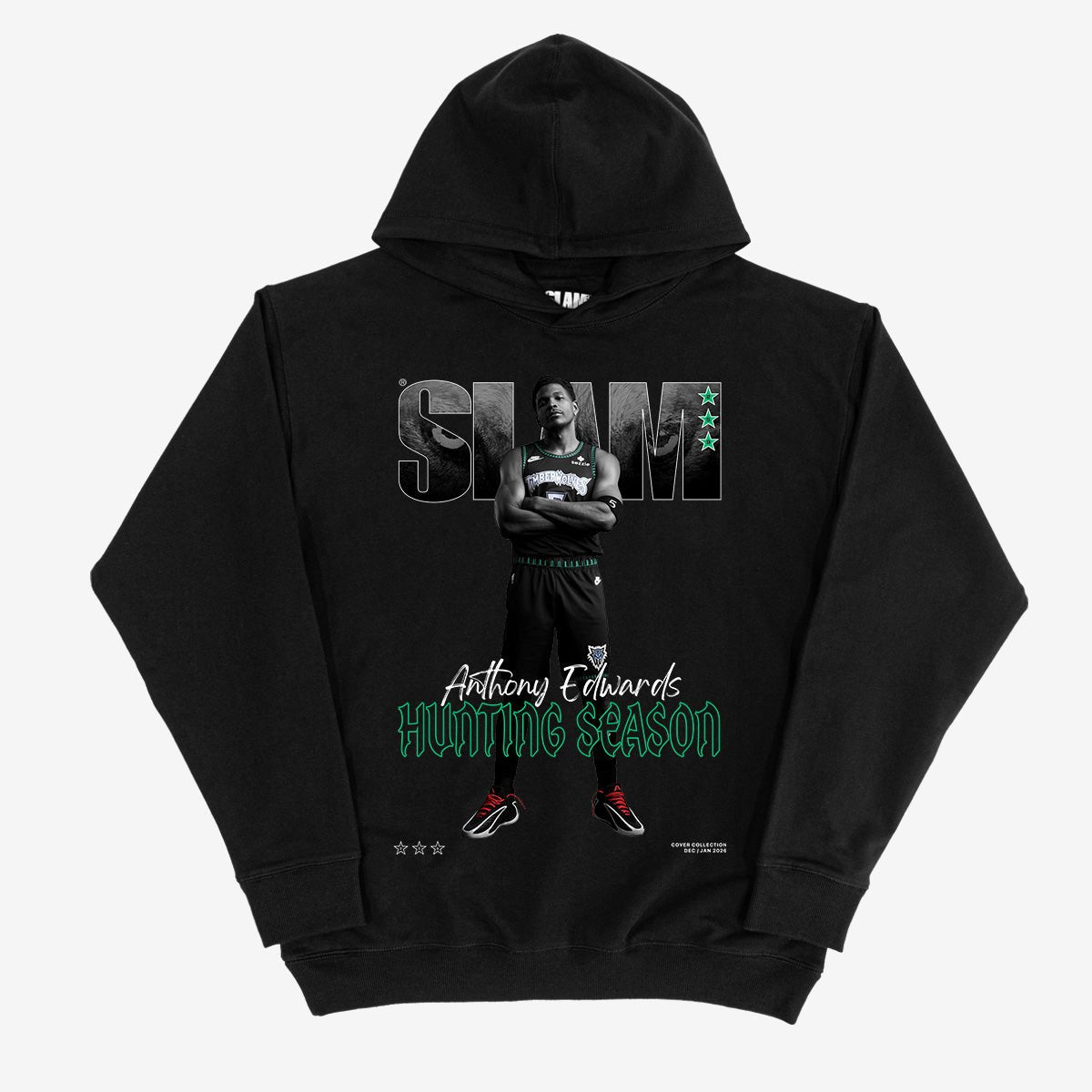 SLAM Cover Hoodie - Anthony Edwards (SLAM 259) (Black and White Edition) - SLAM Goods