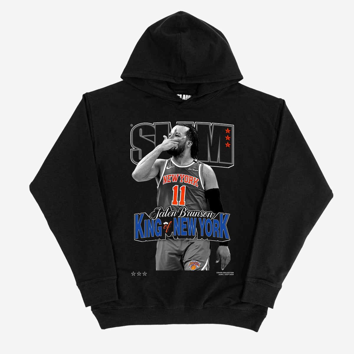 SLAM Cover Hoodie - Jalen Brunson (SLAM 256) (Black and White Edition) - SLAM Goods