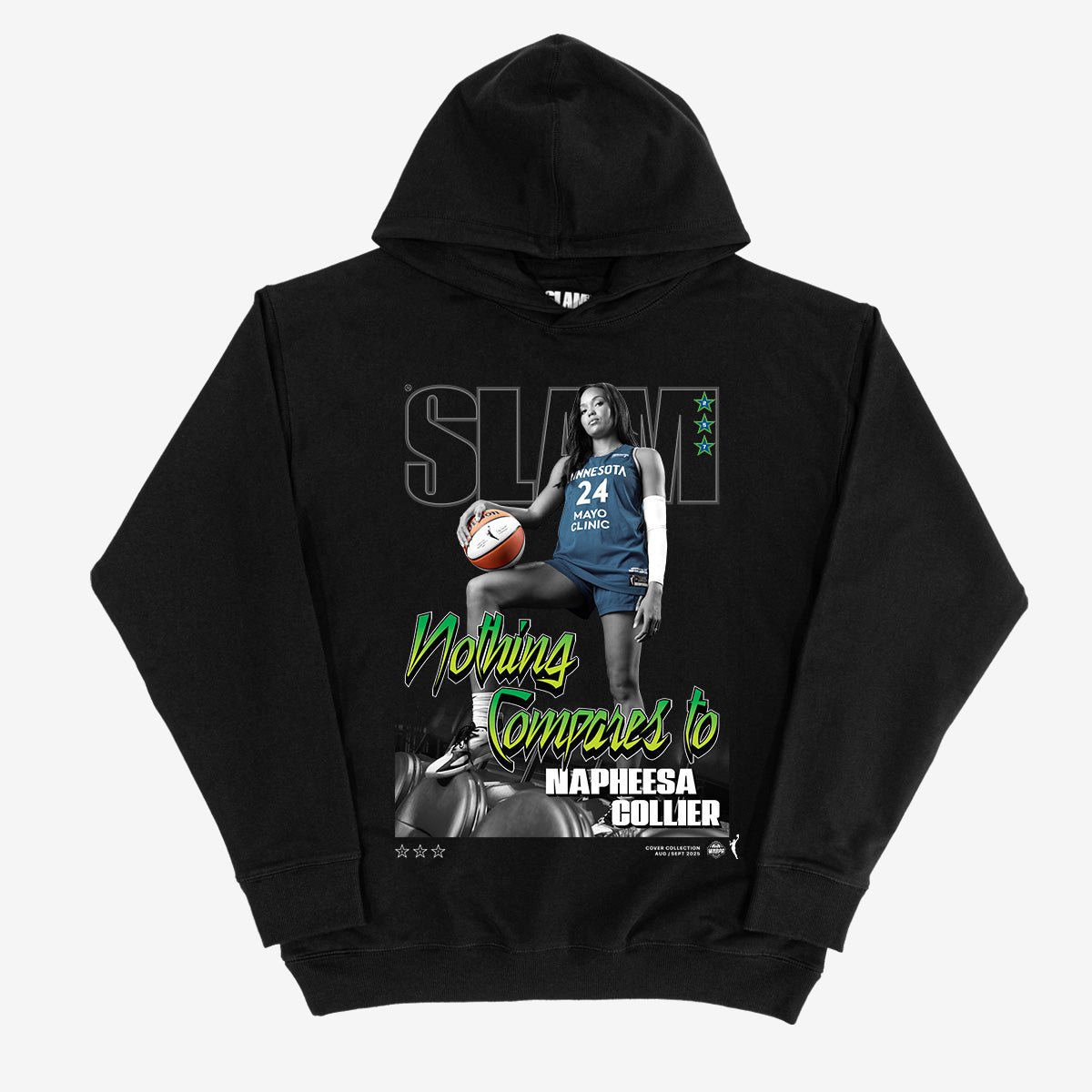 SLAM Cover Hoodie - Napheesa Collier (SLAM 257) (Black and White Edition) - SLAM Goods