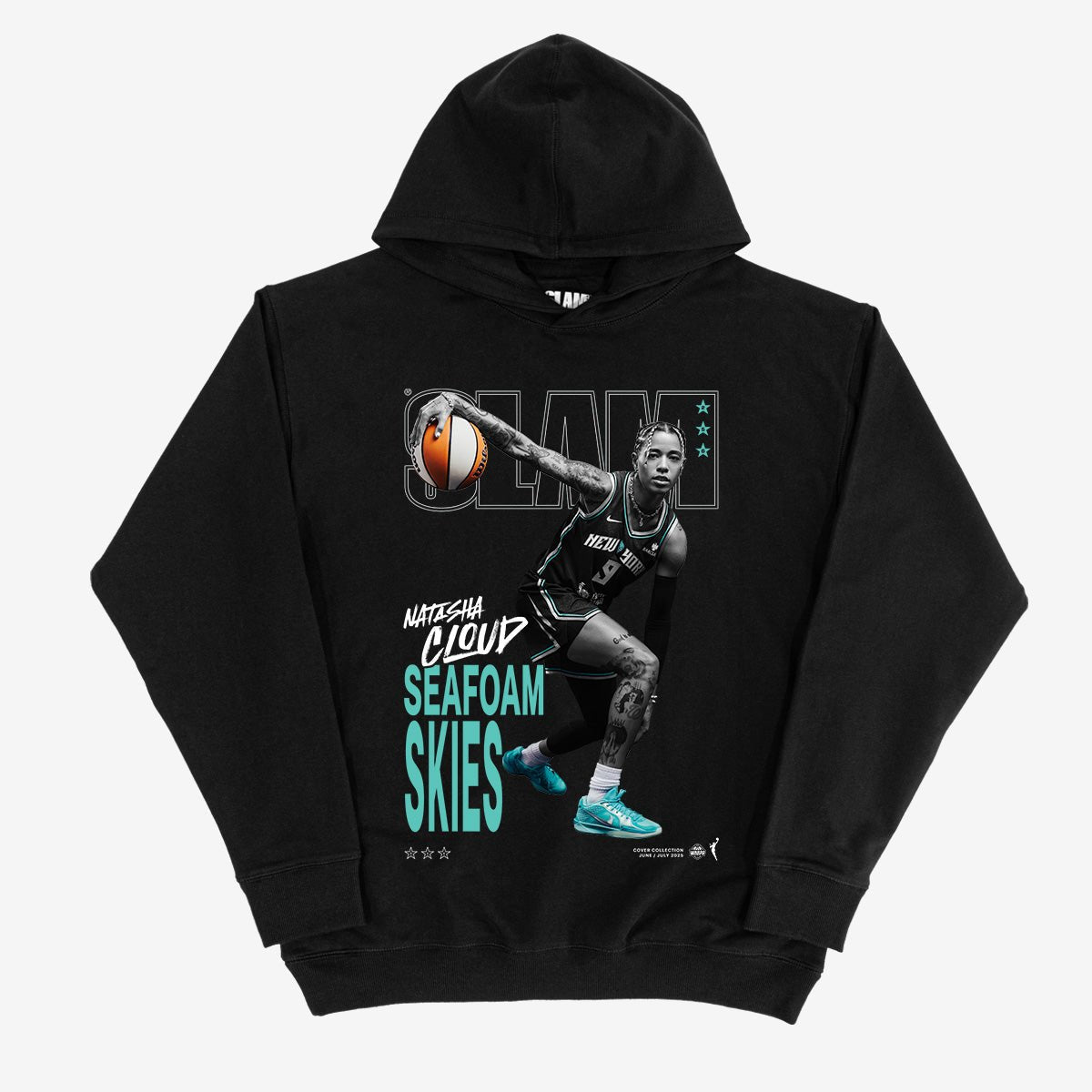 SLAM Cover Hoodie - Natasha Cloud (SLAM 256) (Black and White Edition) - SLAM Goods