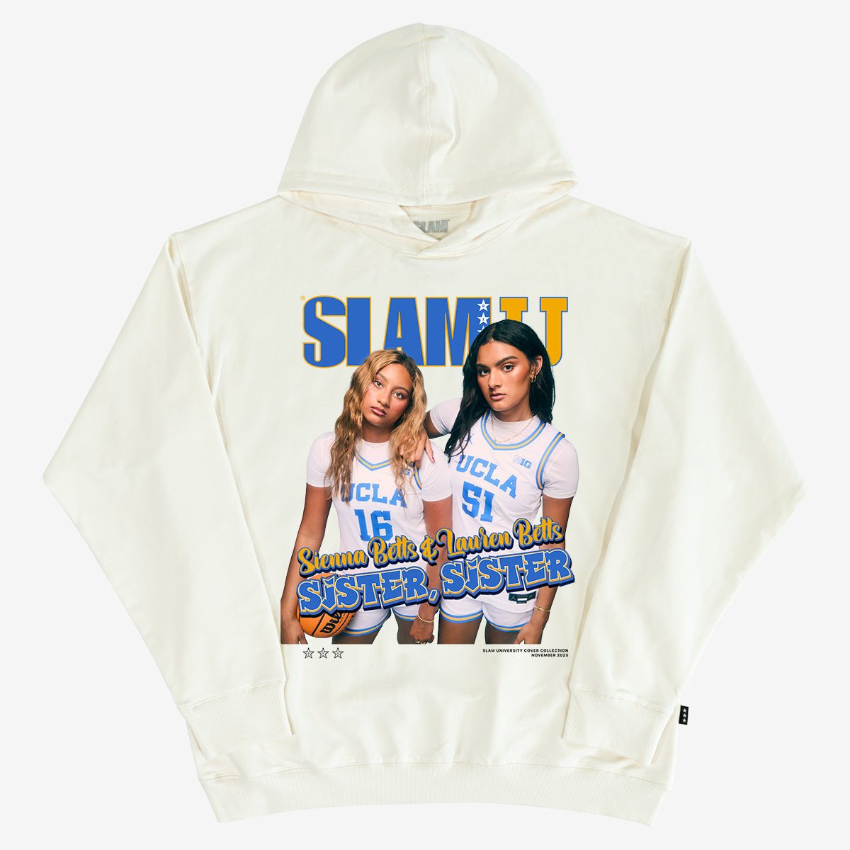 SLAM Cover Hoodie - Sienna + Lauren Betts (SLAMU 12) - SLAM Goods