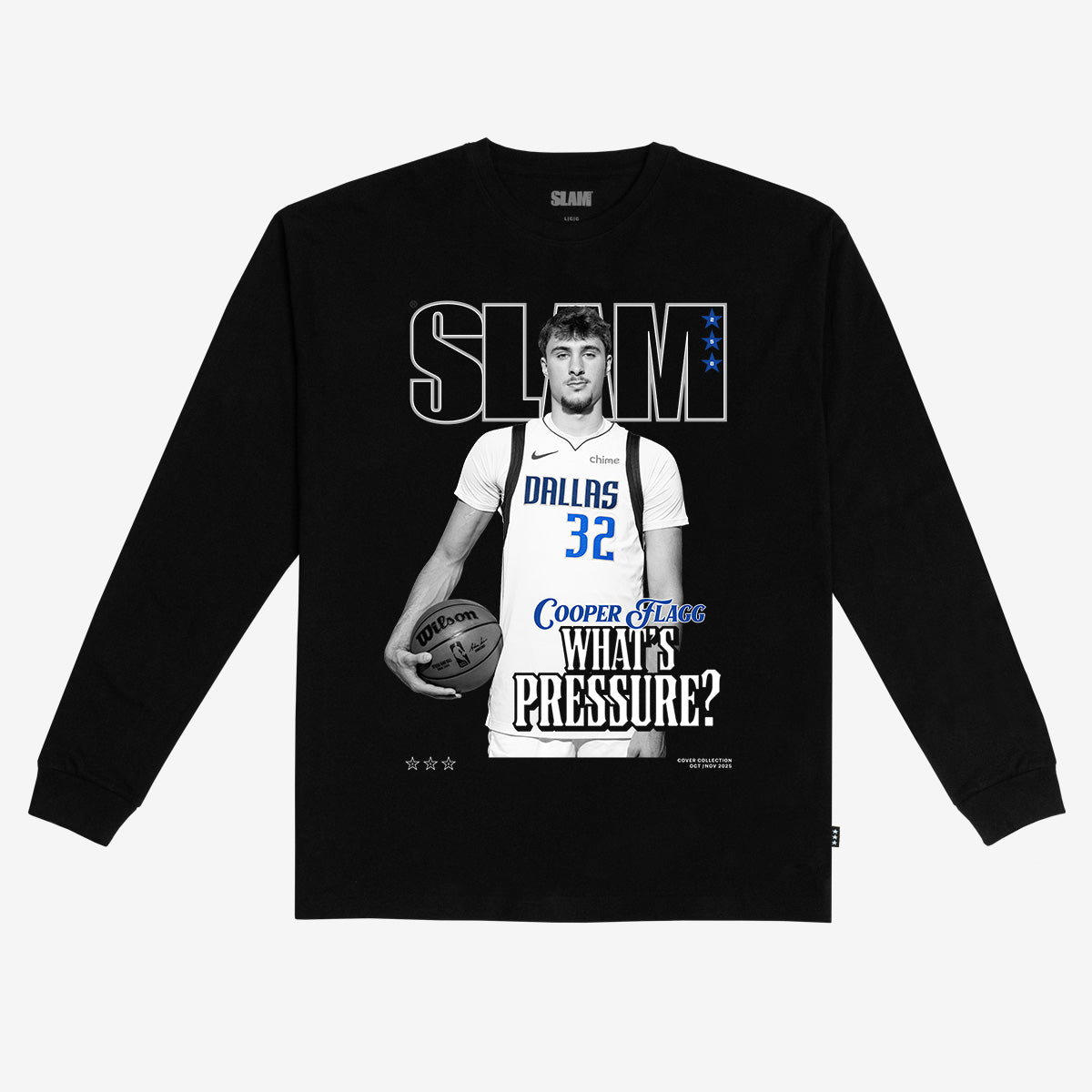 SLAM Cover L/S Tee - Cooper Flagg (SLAM 258) (Black and White Edition) - SLAM Goods