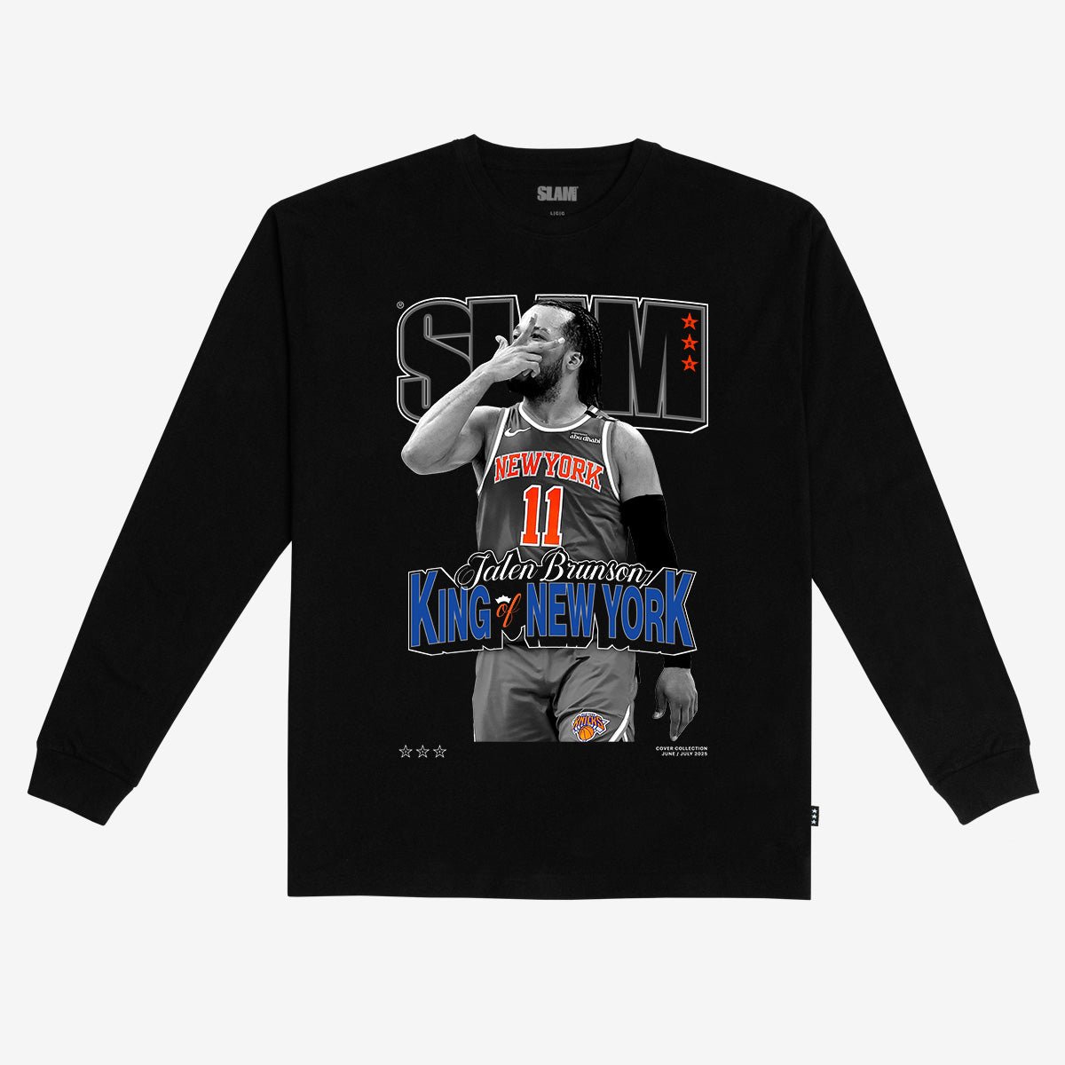 SLAM Cover L/S Tee - Jalen Brunson (SLAM 256) (Black and White Edition) - SLAM Goods