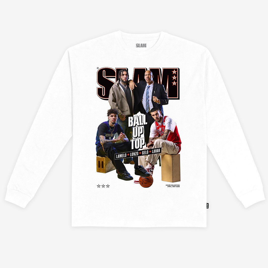 SLAM Cover L/S Tee - LaMelo, Lonzo, LiAngelo, LaVar (SLAM 255) - SLAM Goods