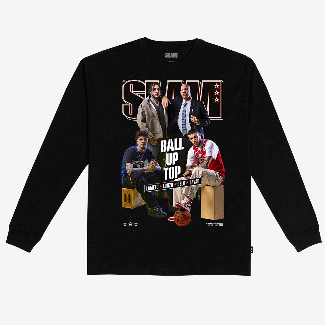 SLAM Cover L/S Tee - LaMelo, Lonzo, LiAngelo, LaVar (SLAM 255) - SLAM Goods