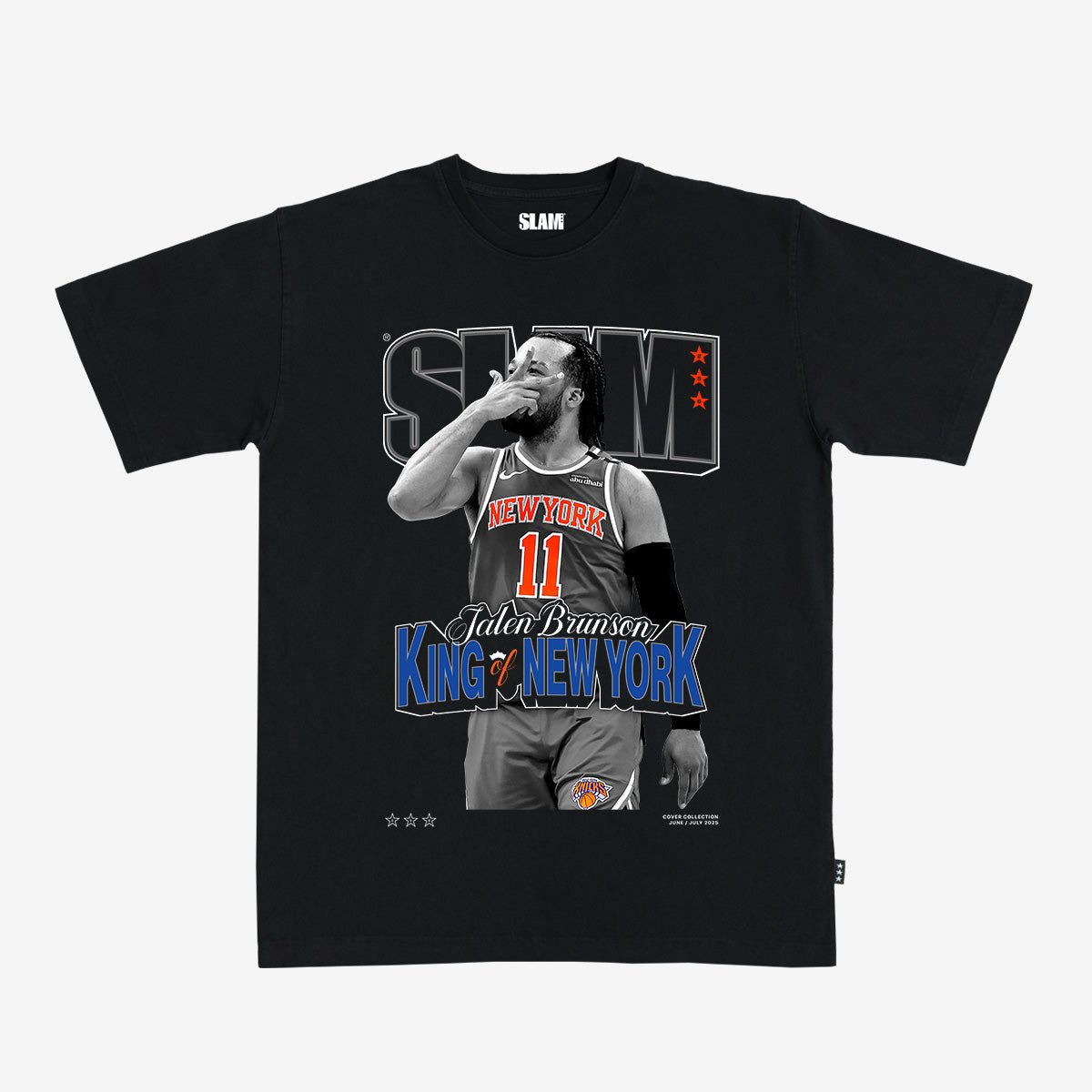 SLAM Cover Tee - Jalen Brunson (SLAM 256) (Black and White Edition) - SLAM Goods