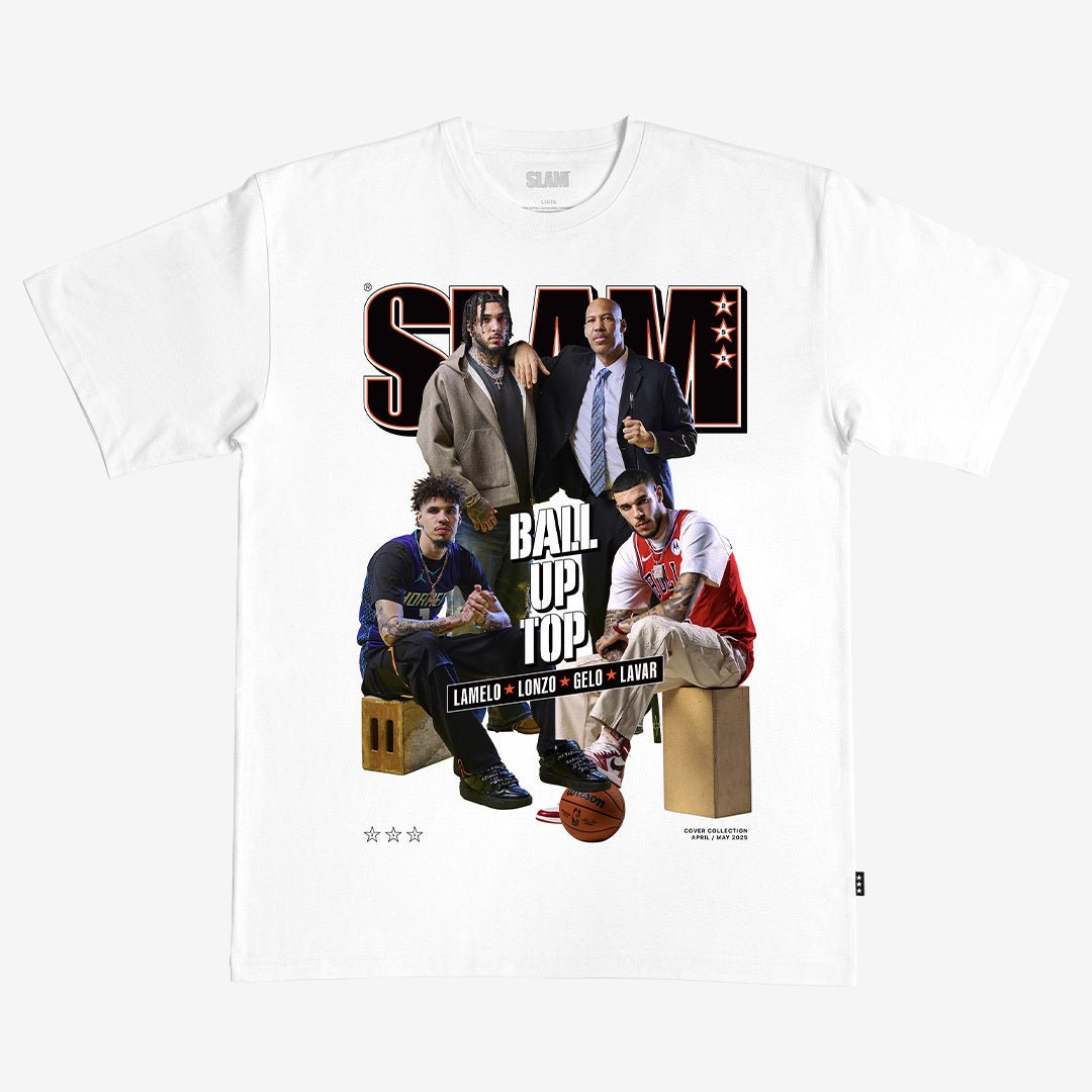 SLAM Cover Tee - LaMelo, Lonzo, LiAngelo, LaVar (SLAM 255) - SLAM Goods