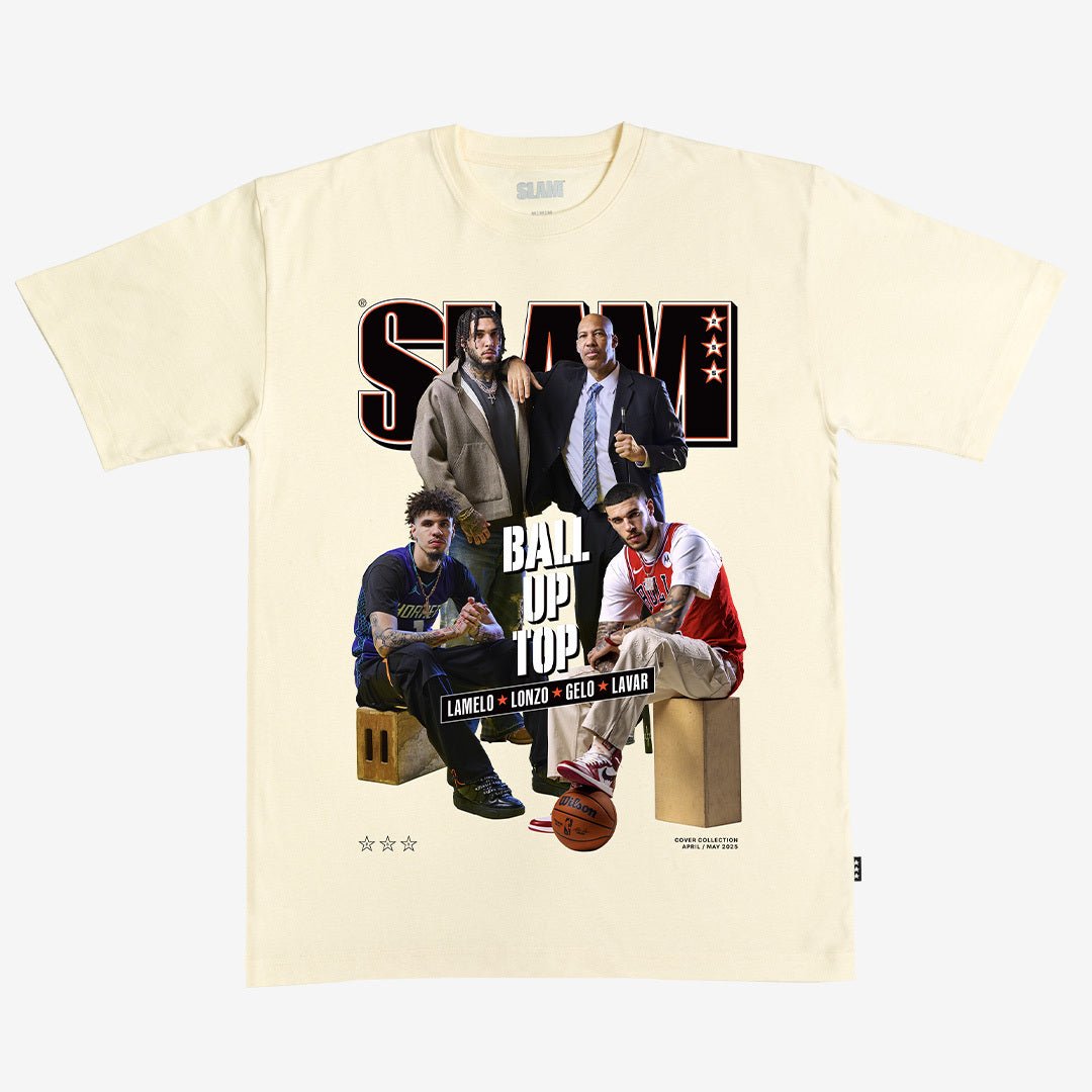 SLAM Cover Tee - LaMelo, Lonzo, LiAngelo, LaVar (SLAM 255) - SLAM Goods