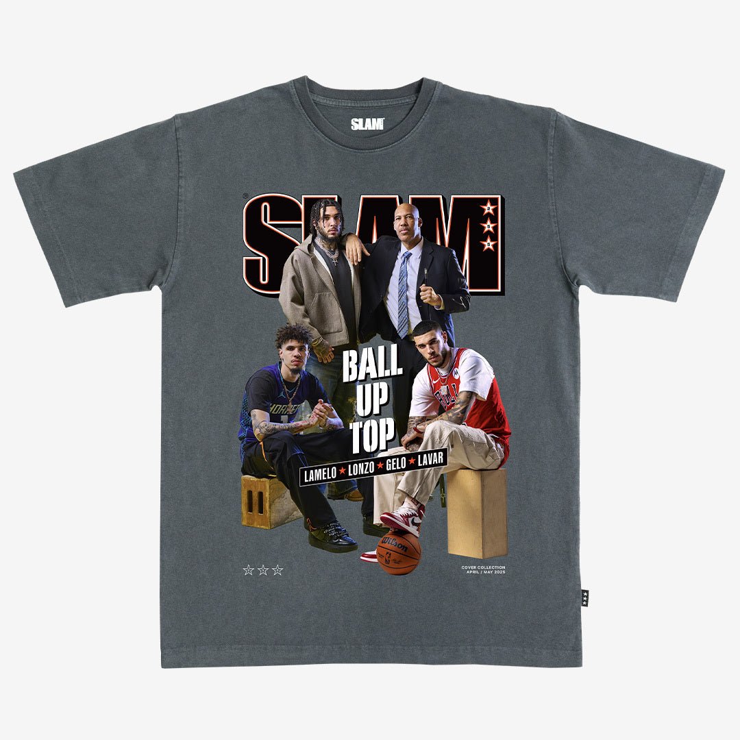 SLAM Cover Tee - LaMelo, Lonzo, LiAngelo, LaVar (SLAM 255) - SLAM Goods