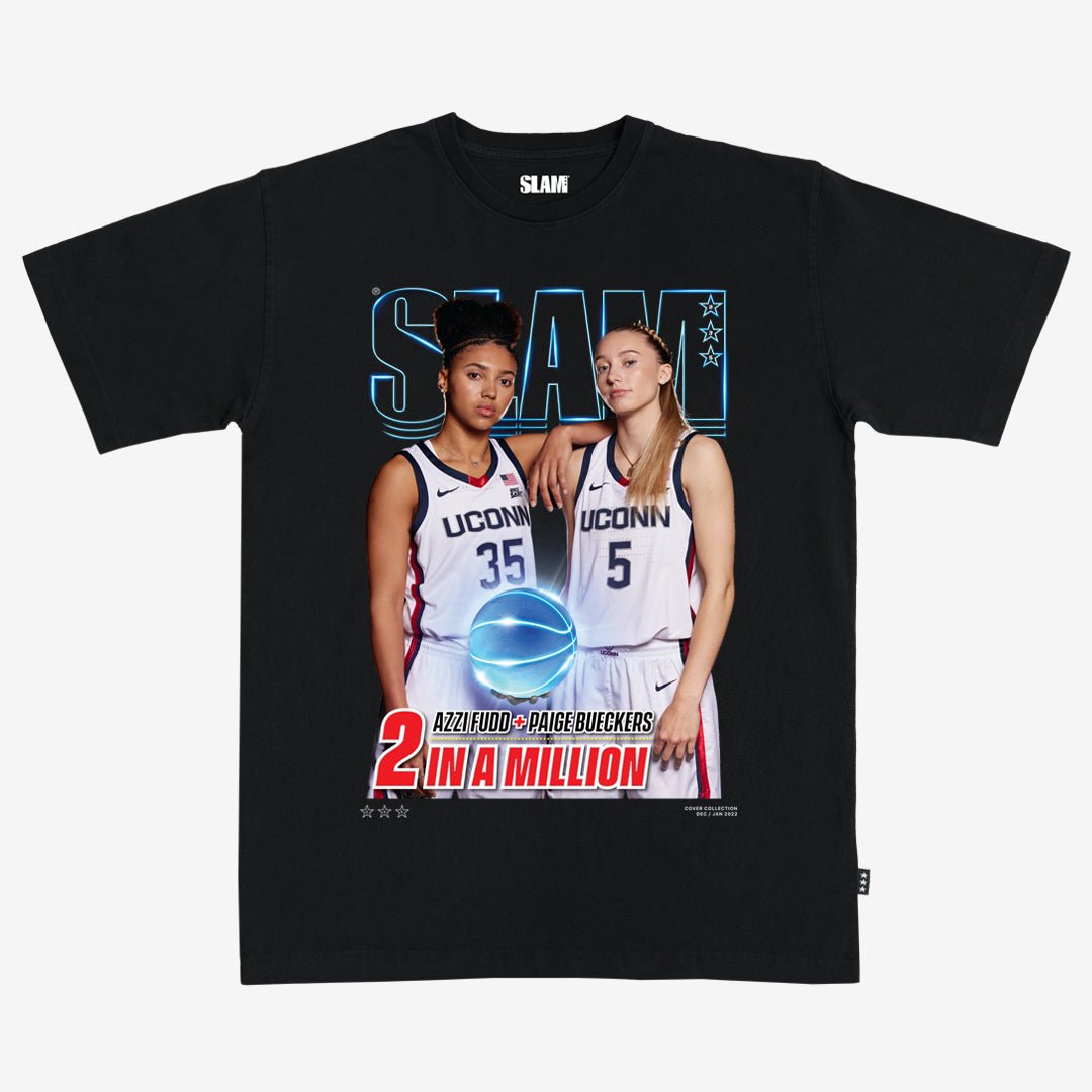 SLAM Cover Tee - Paige Bueckers + Azzi Fudd (SLAM 235) - SLAM Goods