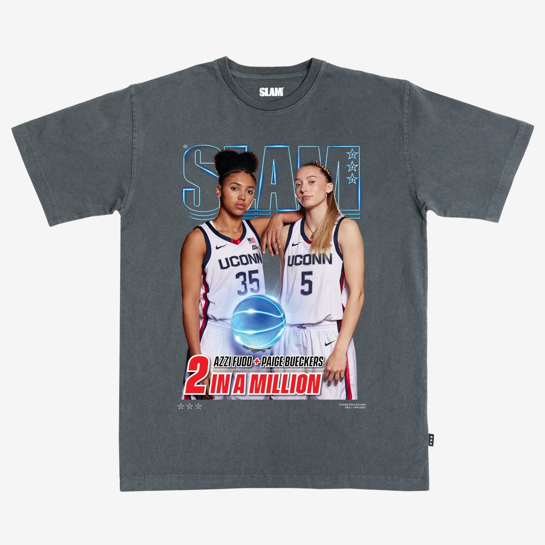 SLAM Cover Tee - Paige Bueckers + Azzi Fudd (SLAM 235) - SLAM Goods