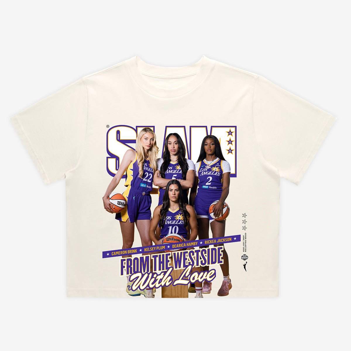 SLAM Cover Women's Crop Tee - Los Angeles Sparks (SLAM 256) - SLAM Goods