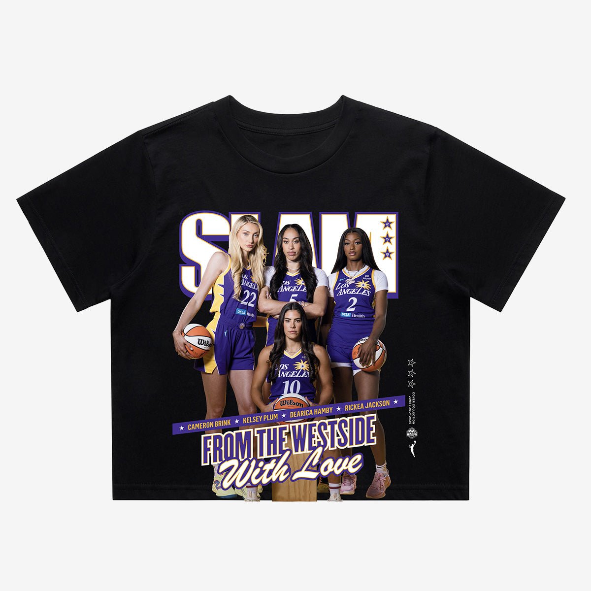 SLAM Cover Women's Crop Tee - Los Angeles Sparks (SLAM 256) - SLAM Goods