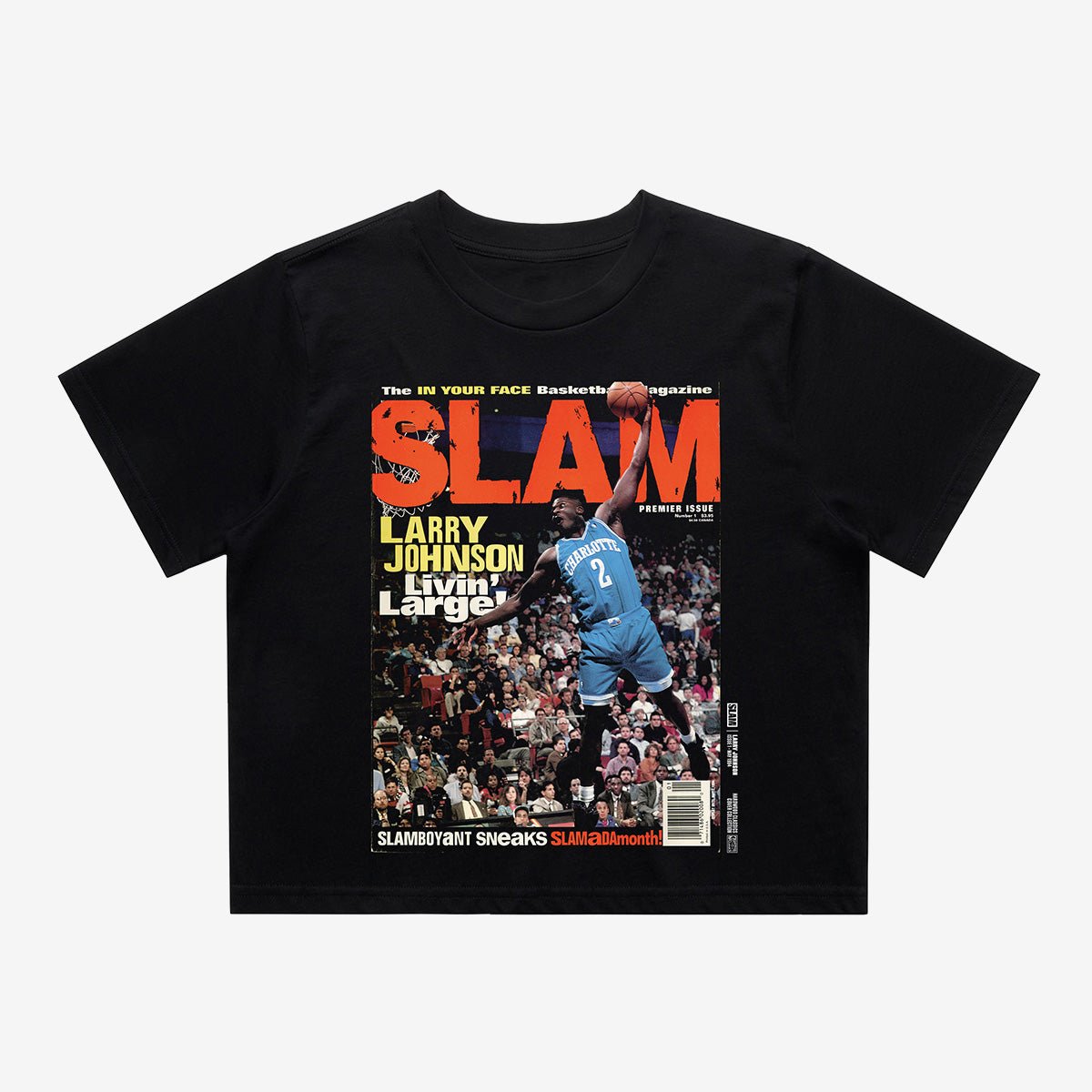 SLAM Crop Cover Tee - Larry Johnson (SLAM 1) - SLAM Goods