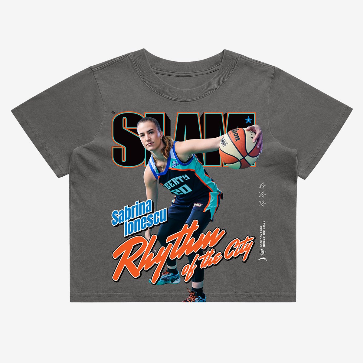 SLAM Crop Cover Tee - Sabrina Ionescu (SLAM 264) - SLAM Goods