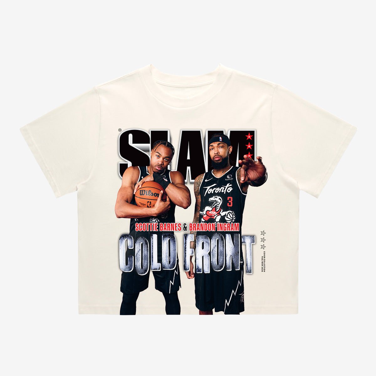 SLAM Crop Cover Tee - Scottie Barnes + Brandon Ingram (SLAM 260) - SLAM Goods