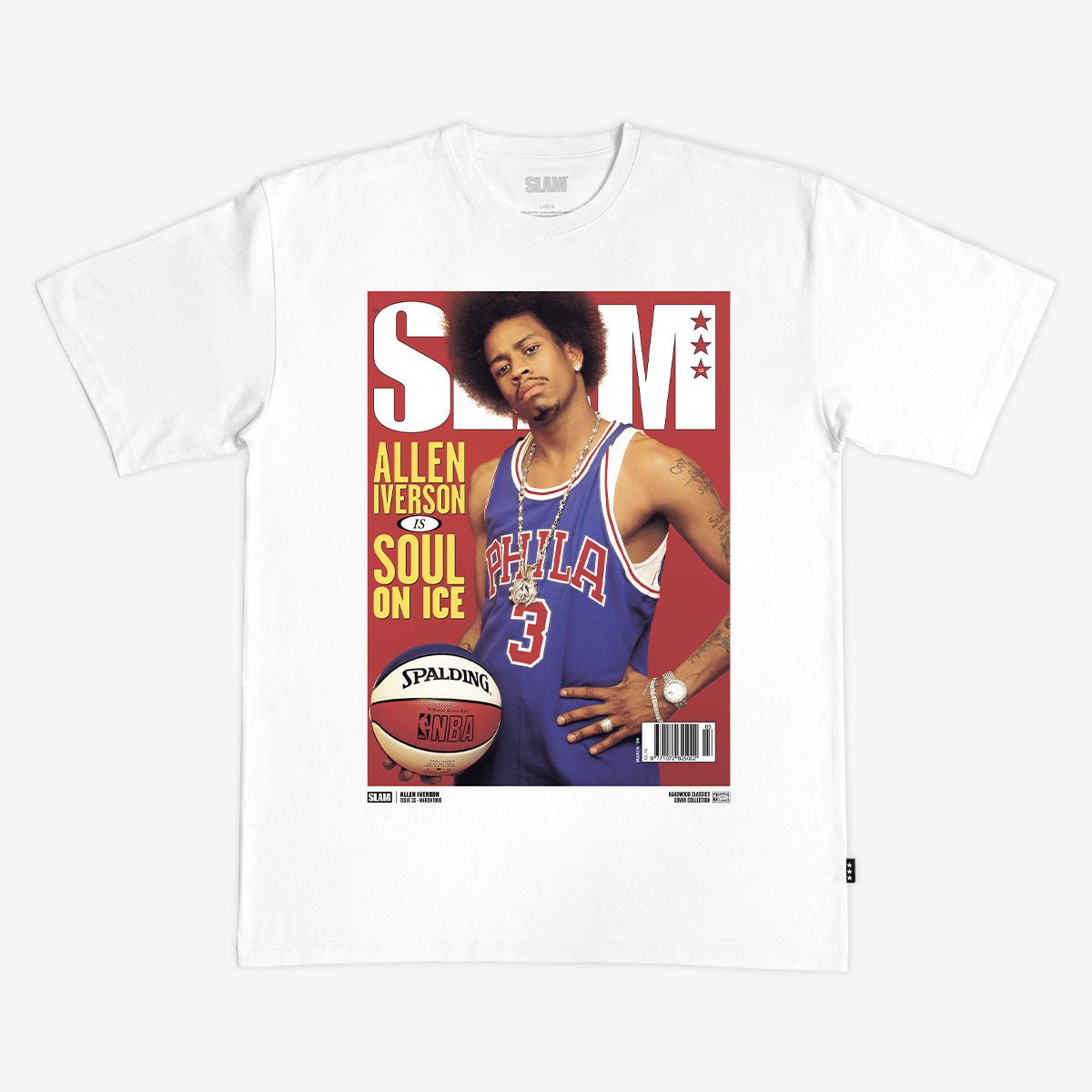 iverson アメフトゲームシャツ SLAM Hardwood Classics Cover Tee - Allen Iverson (SLAM 32)