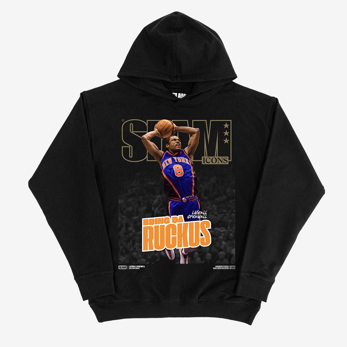 SLAM Hardwood Classics Cover Hoodie - Latrell Sprewell (Knicks Icons)