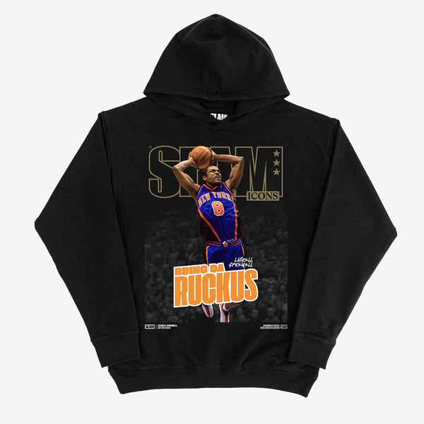 SLAM Hardwood Classics Cover Hoodie - Latrell Sprewell (Knicks Icons)