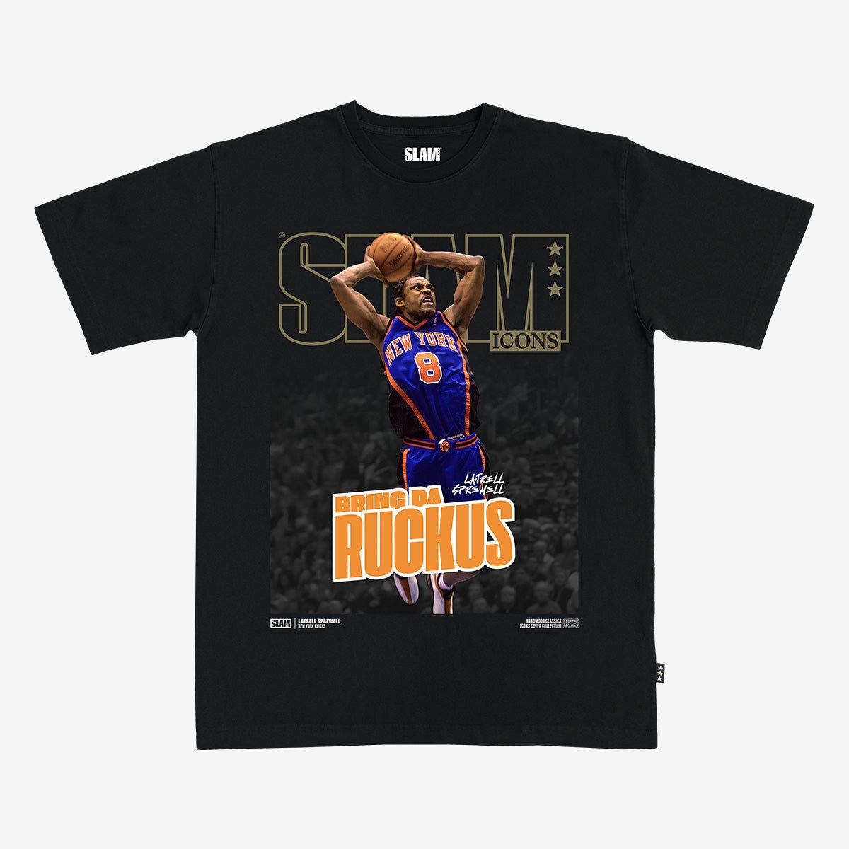 SLAM Hardwood Classics Cover Tee - Latrell Sprewell (Knicks Icons)