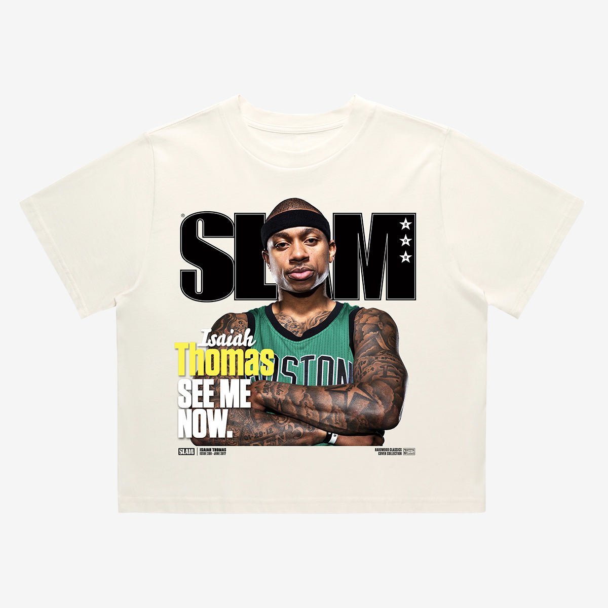 SLAM Hardwood Classics Crop Cover Tee - Isaiah Thomas (SLAM 208) - SLAM Goods