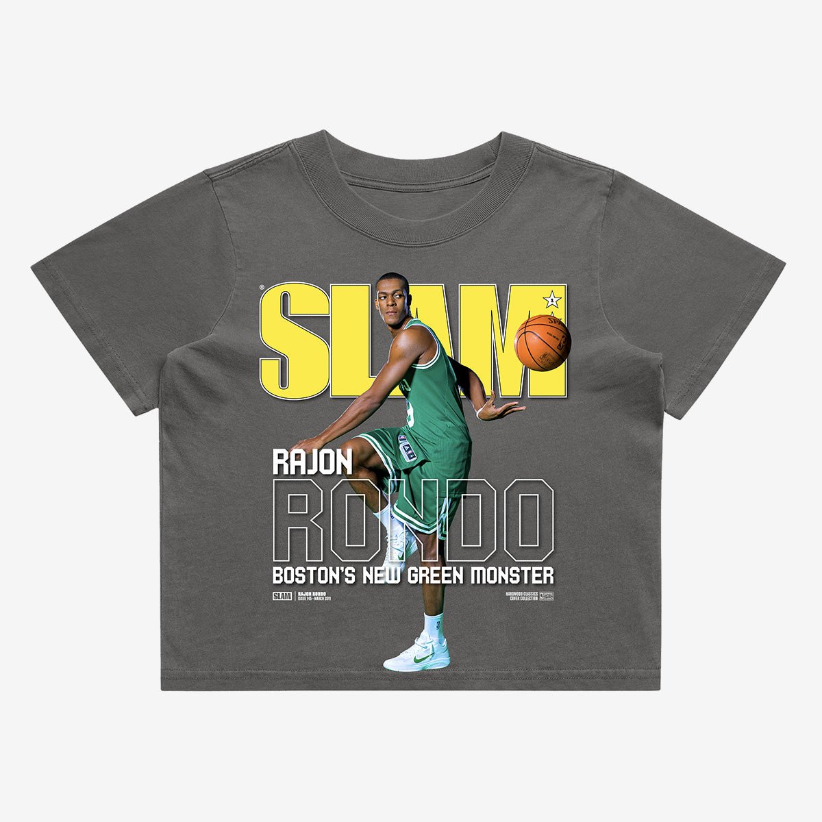 SLAM Hardwood Classics Crop Cover Tee - Rajon Rondo (SLAM 145) - SLAM Goods