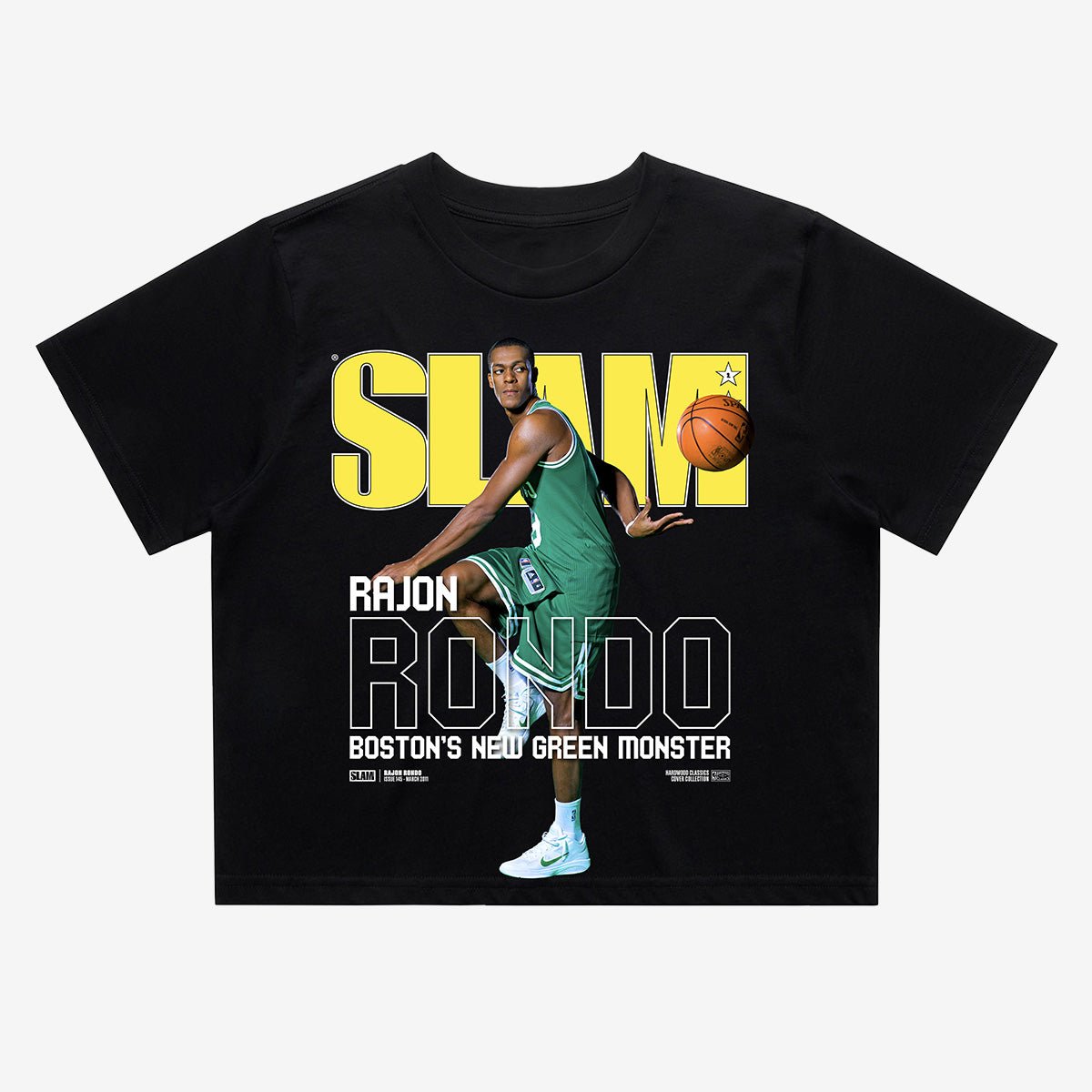 SLAM Hardwood Classics Crop Cover Tee - Rajon Rondo (SLAM 145) - SLAM Goods