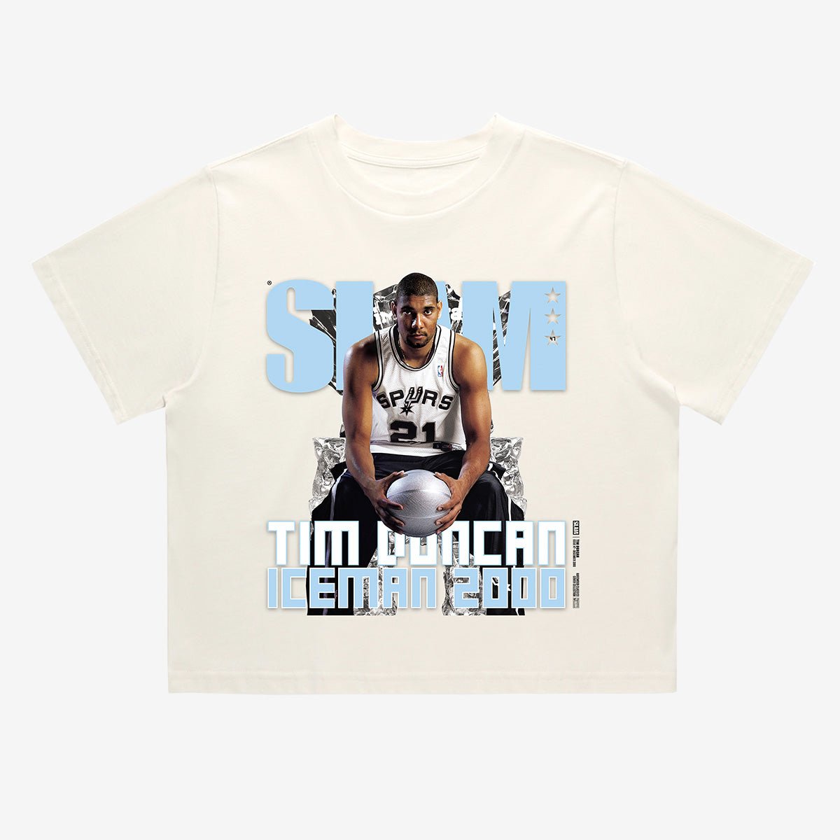 SLAM Hardwood Classics Crop Cover Tee - Tim Duncan (SLAM 47)