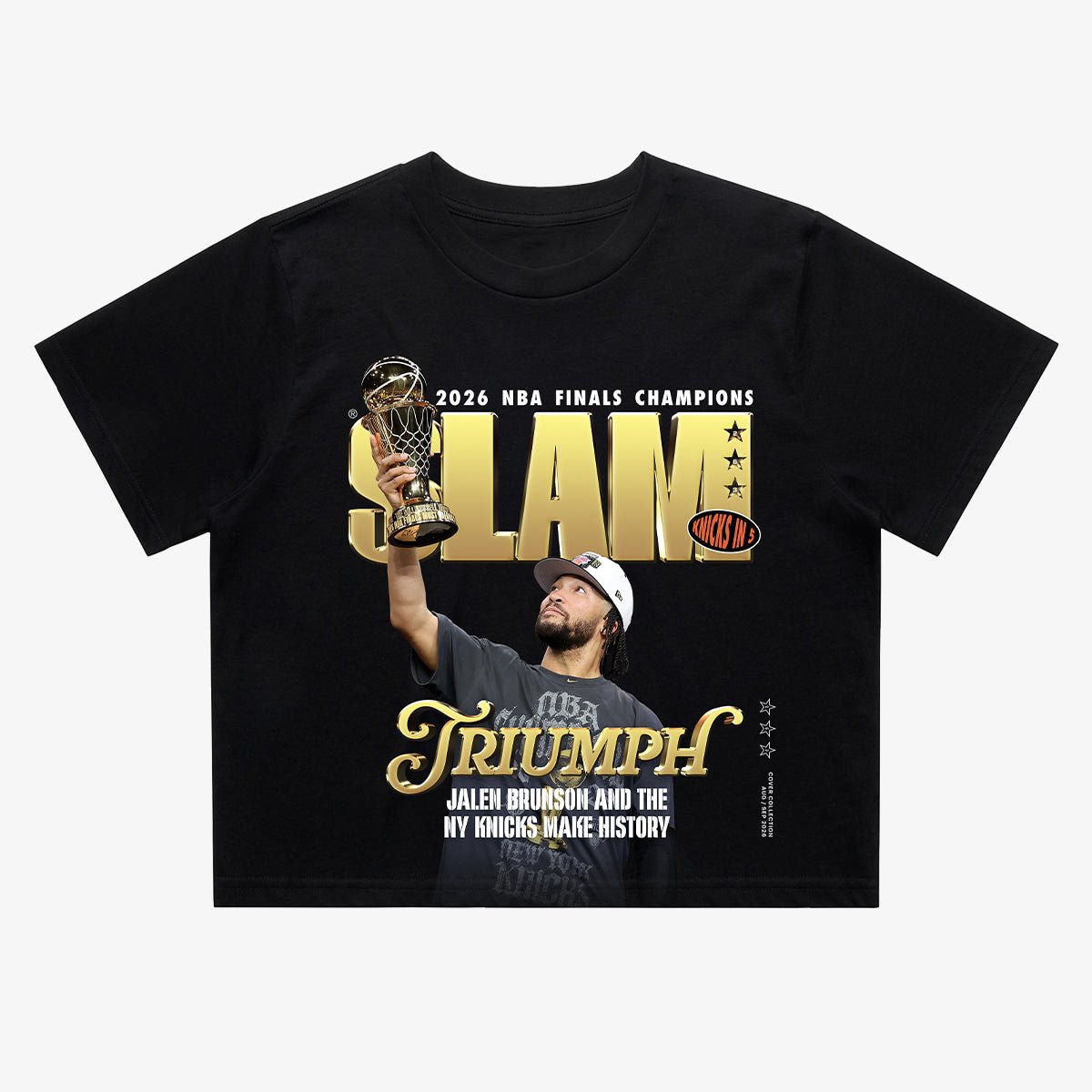 SLAM Women's Crop Cover Tee - New York Knicks Champions (SLAM 263) - SLAM Goods