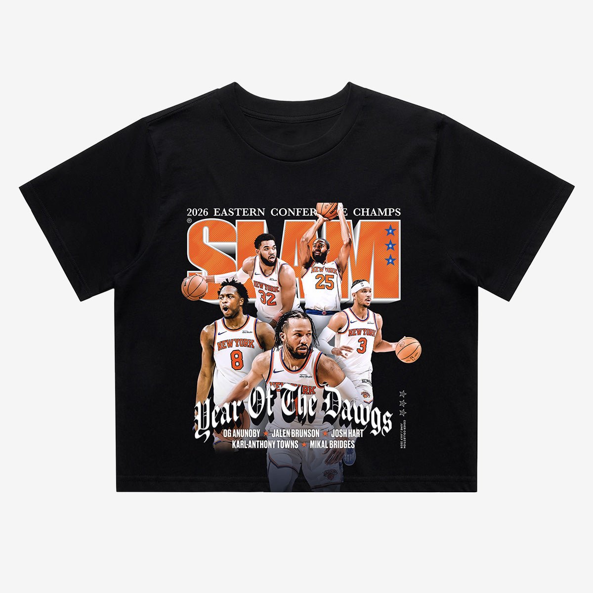 SLAM Women's Crop Cover Tee - New York Knicks (SLAM 262) - SLAM Goods
