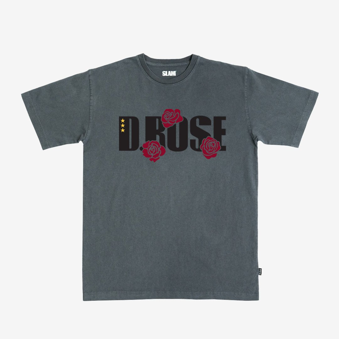 SLAM x D Rose Script Heavy Tee - SLAM Goods