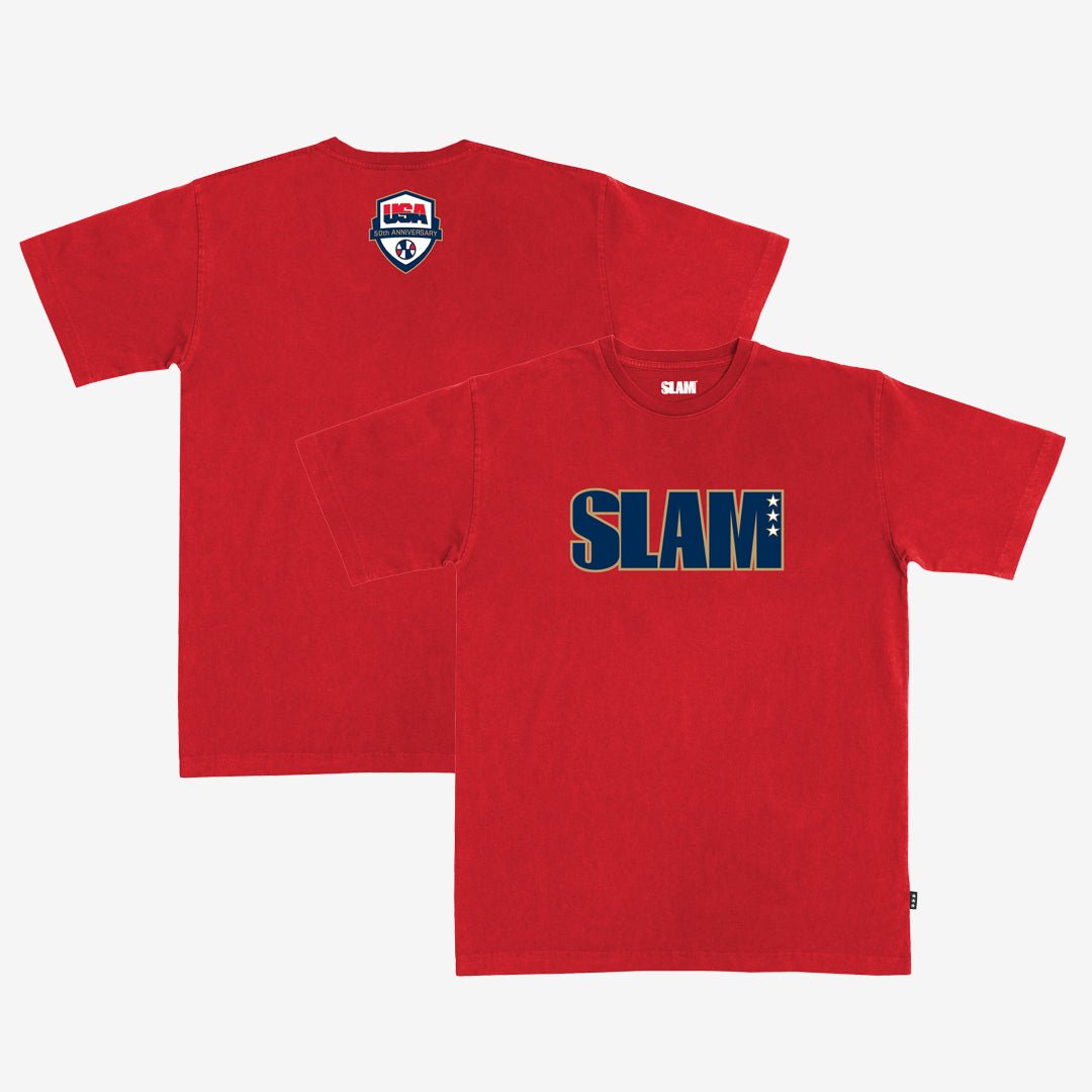 SLAM x USA Basketball 50 Years Heavy Tee - SLAM Goods