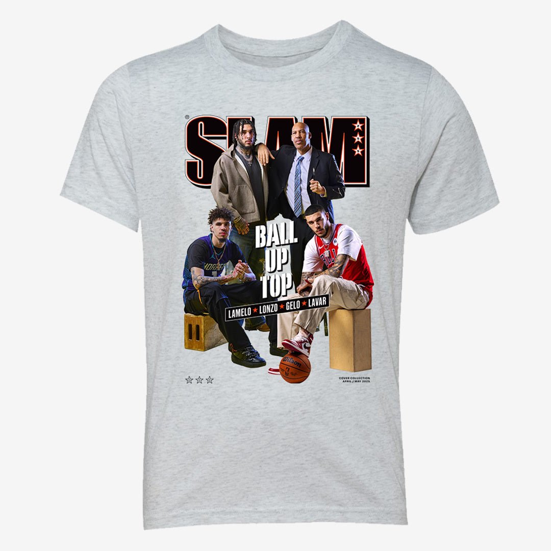 SLAM Youth Cover Tee - LaMelo, Lonzo, LiAngelo, LaVar (SLAM 255) - SLAM Goods