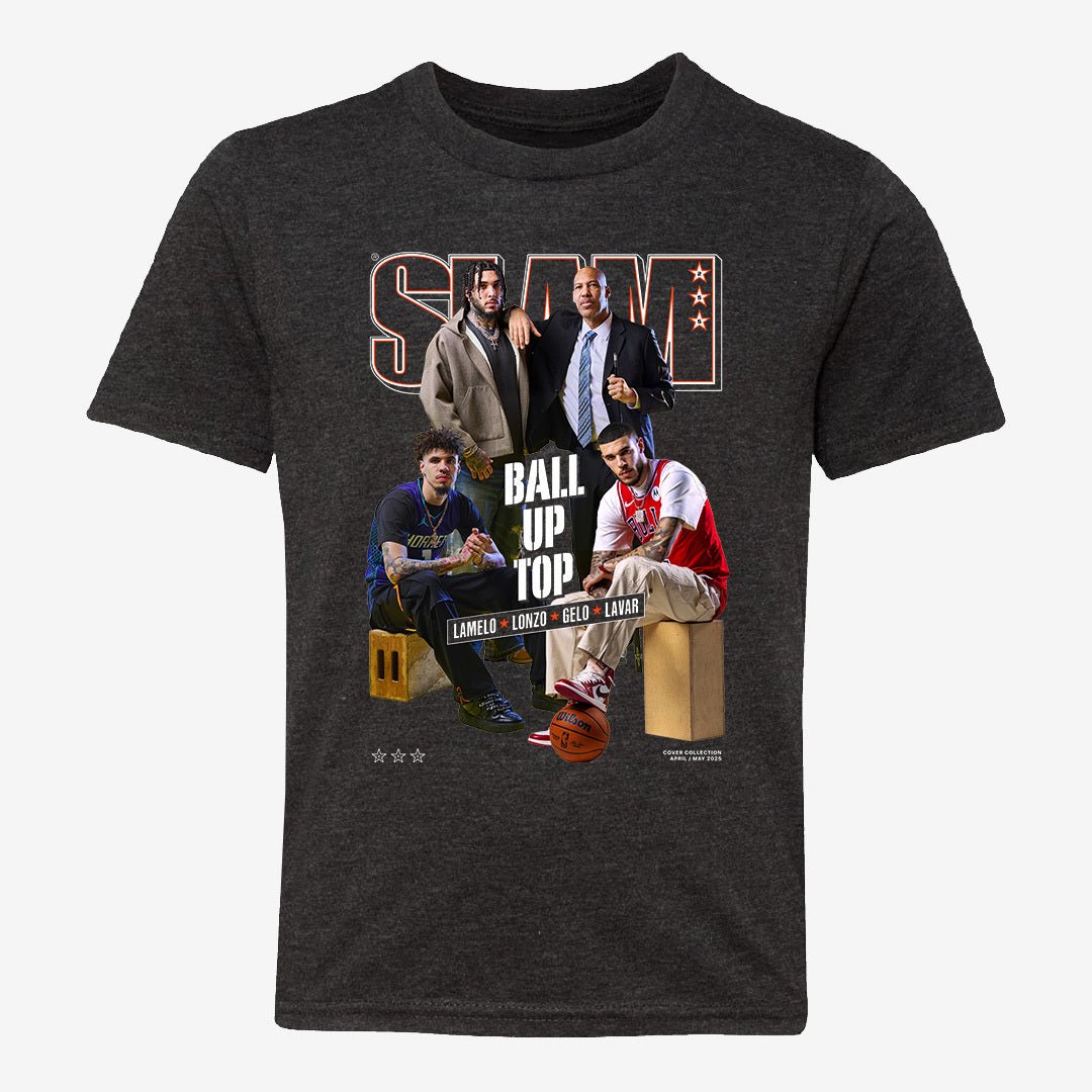 SLAM Youth Cover Tee - LaMelo, Lonzo, LiAngelo, LaVar (SLAM 255) - SLAM Goods