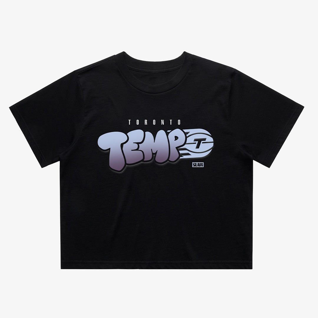 Toronto Tempo Bubble Script Crop Tee - SLAM Goods
