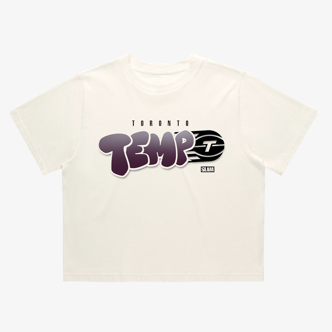 Toronto Tempo Bubble Script Crop Tee - SLAM Goods