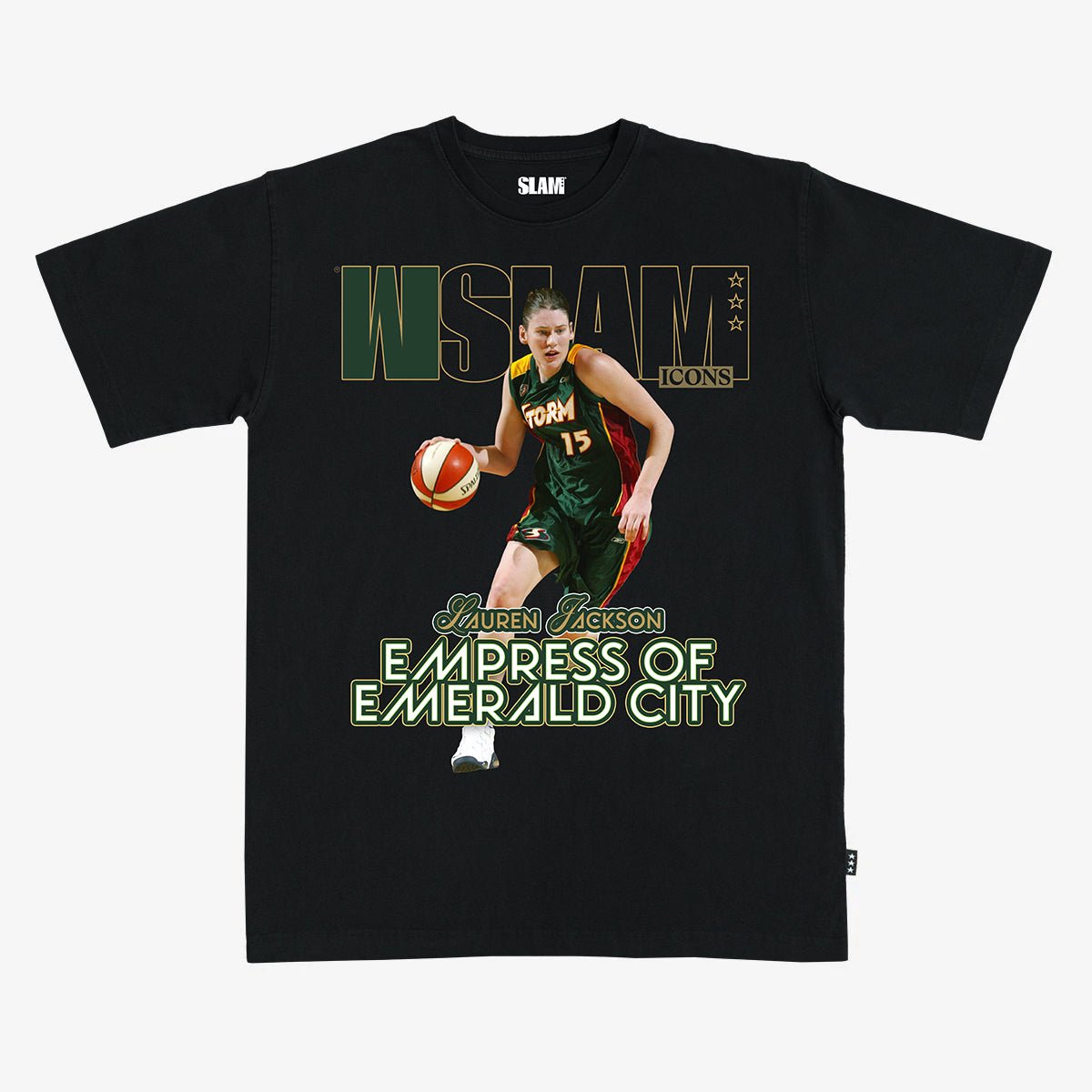 WSLAM Court Origins Cover Tee - Lauren Jackson (Storm Icons) - SLAM Goods