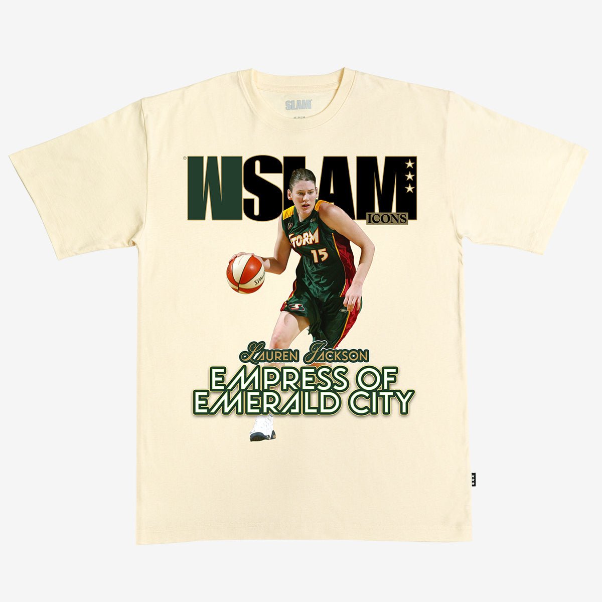 WSLAM Court Origins Cover Tee - Lauren Jackson (Storm Icons) - SLAM Goods