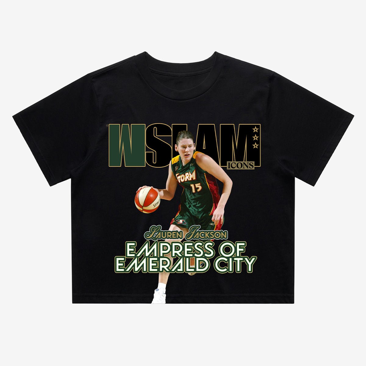 WSLAM Court Origins Crop Cover Tee - Lauren Jackson (Storm Icons) - SLAM Goods