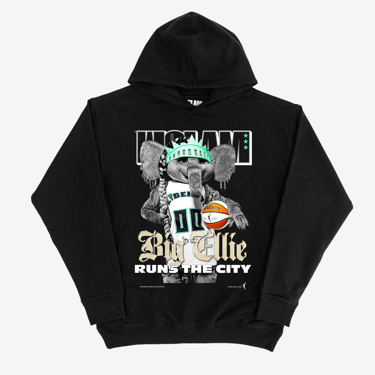 WSLAM Cover Hoodie - Big Ellie (WSLAM Digital Cover) (Black and White Edition) - SLAM Goods