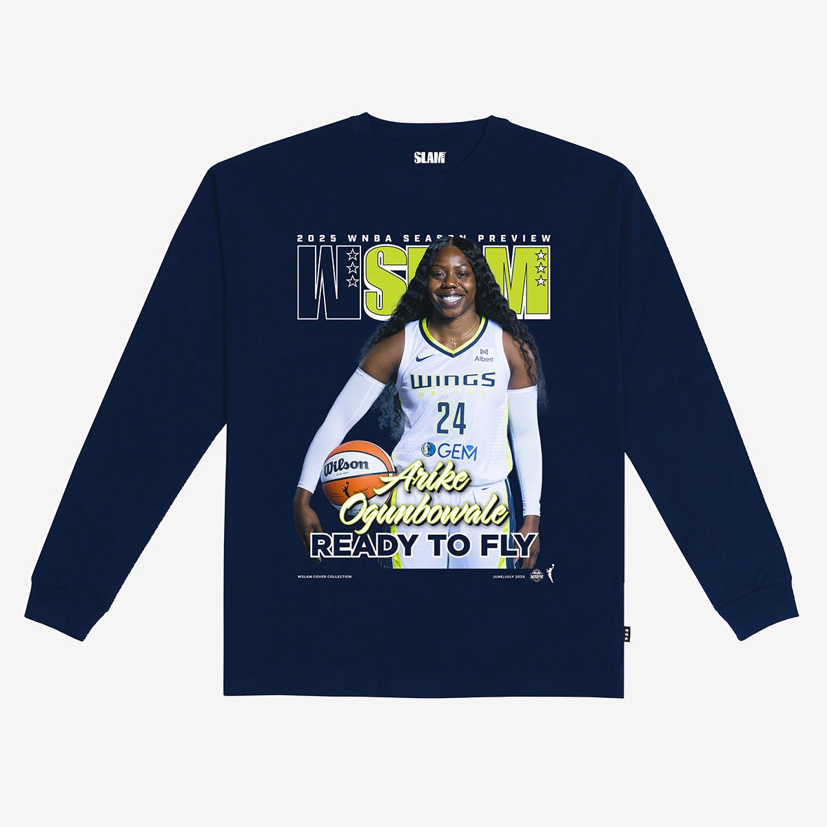 WSLAM Cover L/S Tee - Arike Ogunbowale (SLAM 256) - SLAM Goods