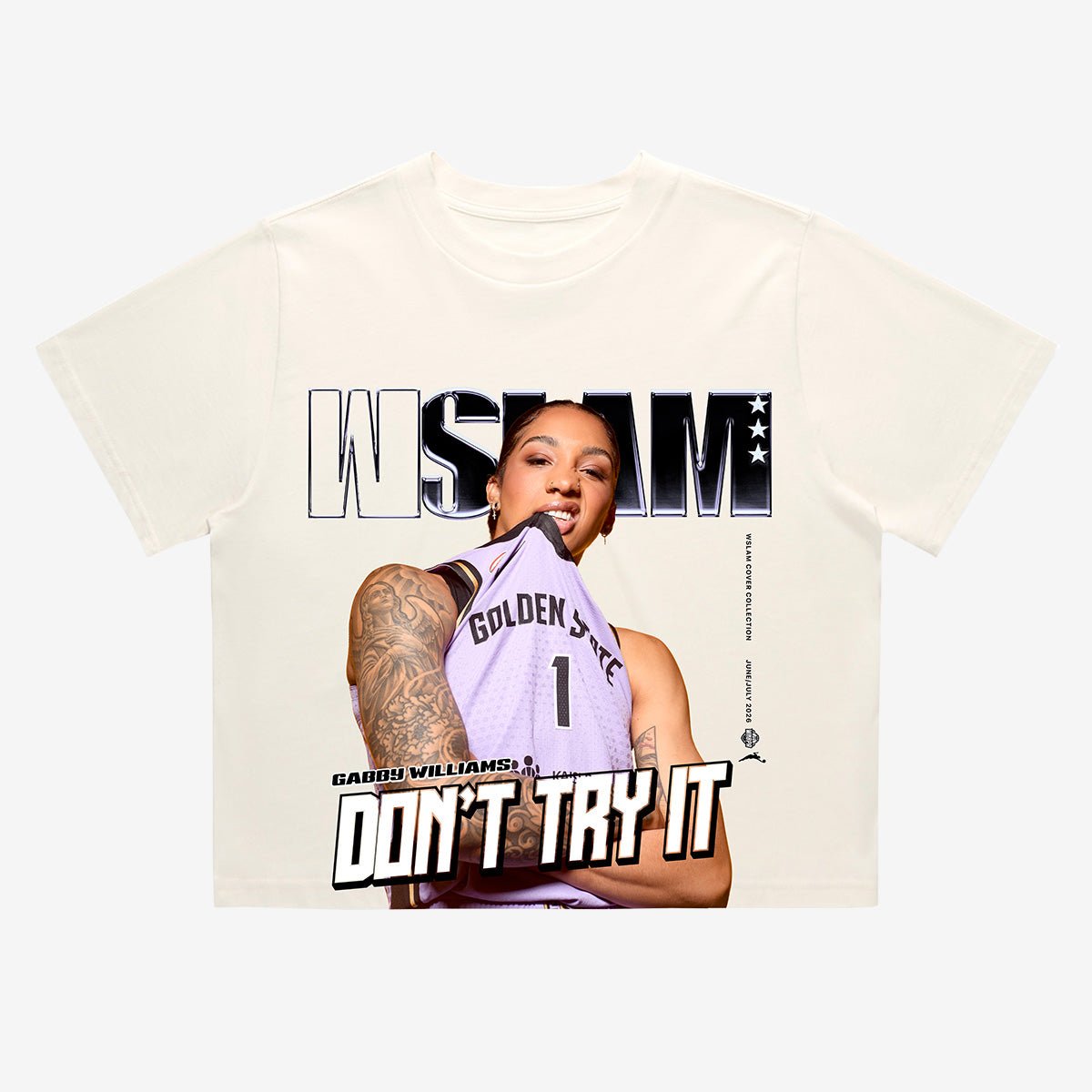 WSLAM Crop Cover Tee - Gabby Williams (SLAM 262)