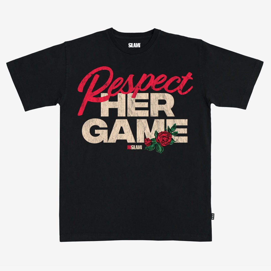 WSLAM Respect Her Game Heavy Tee - SLAM Goods