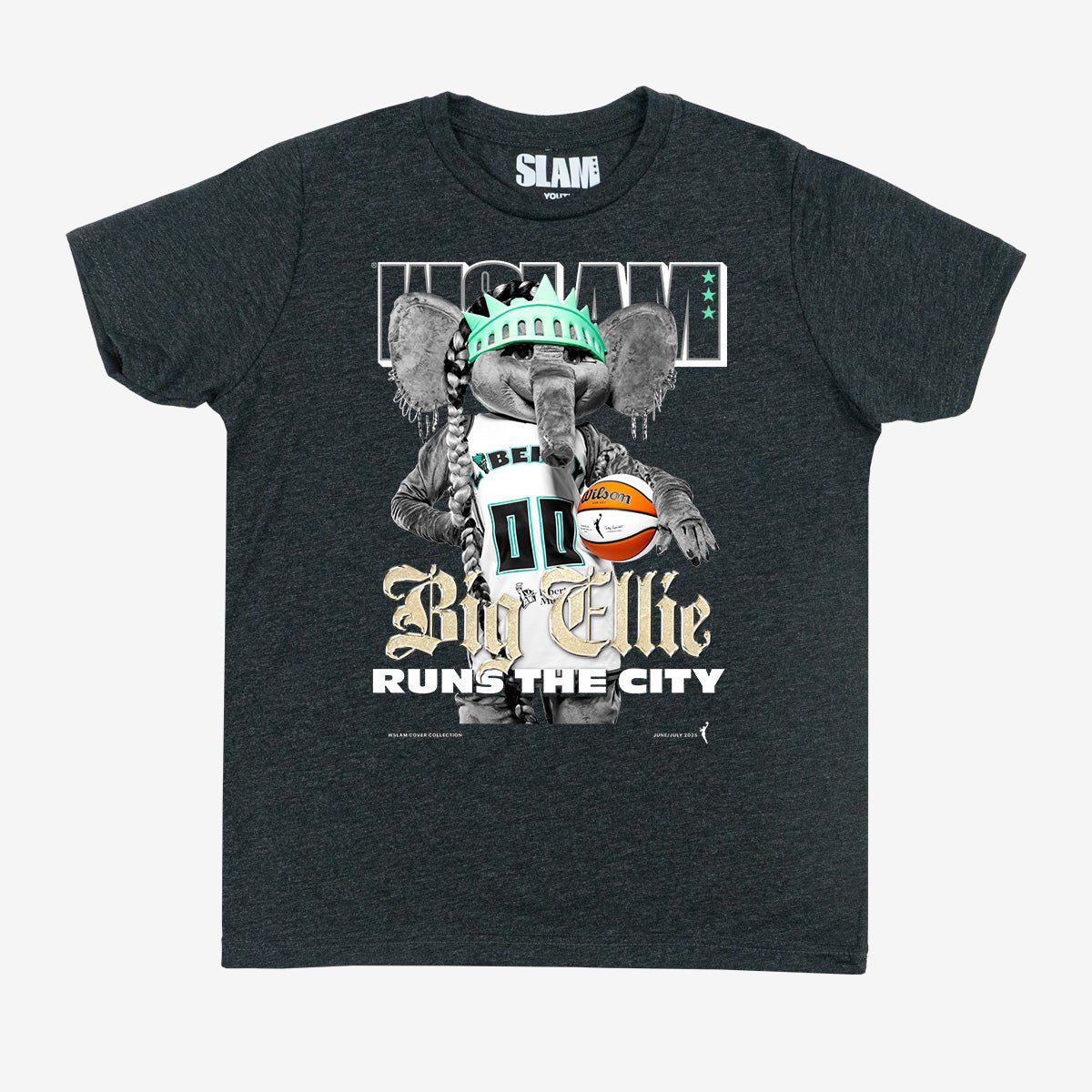 WSLAM Youth Cover Tee - Big Ellie (WSLAM Digital Cover) (Black and White Edition) - SLAM Goods