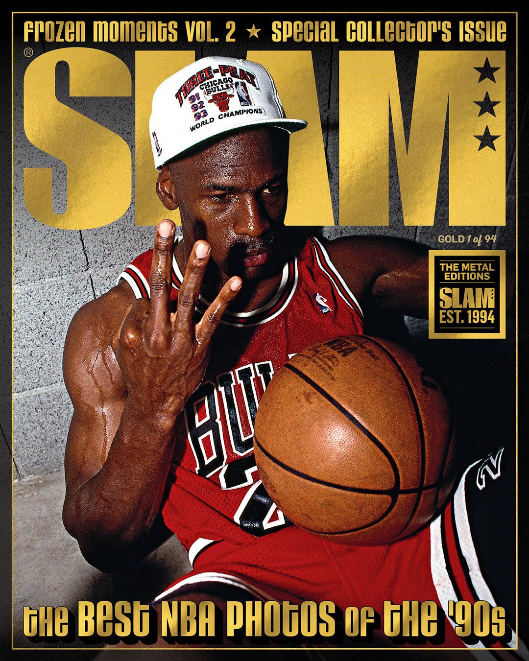 GOLD METAL: Best NBA Photos of the '90s - Michael Jordan (#d/94) - SLAM Goods