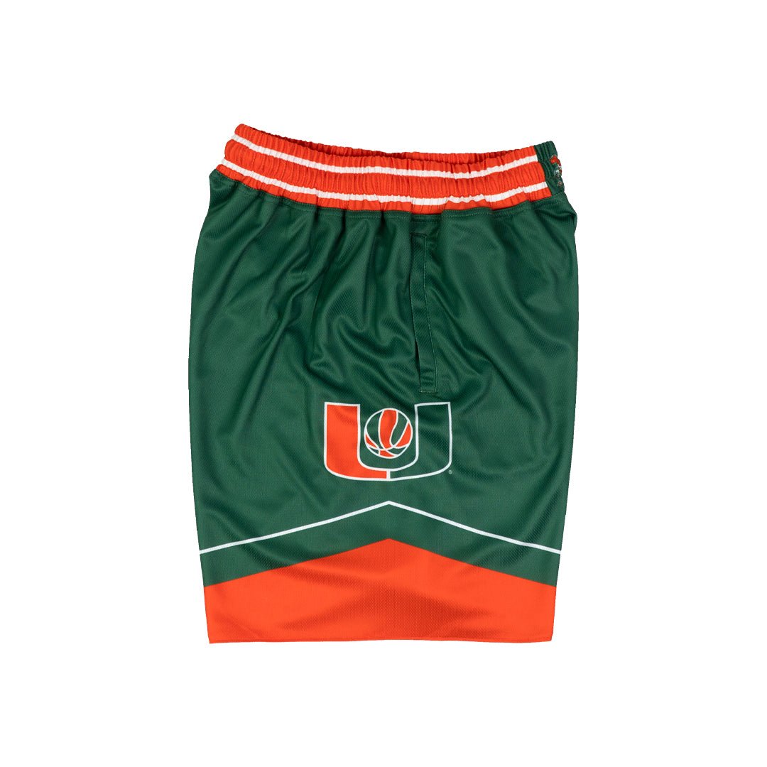19nine Miami Hurricanes 1997-1998 Retro Shorts Green / L
