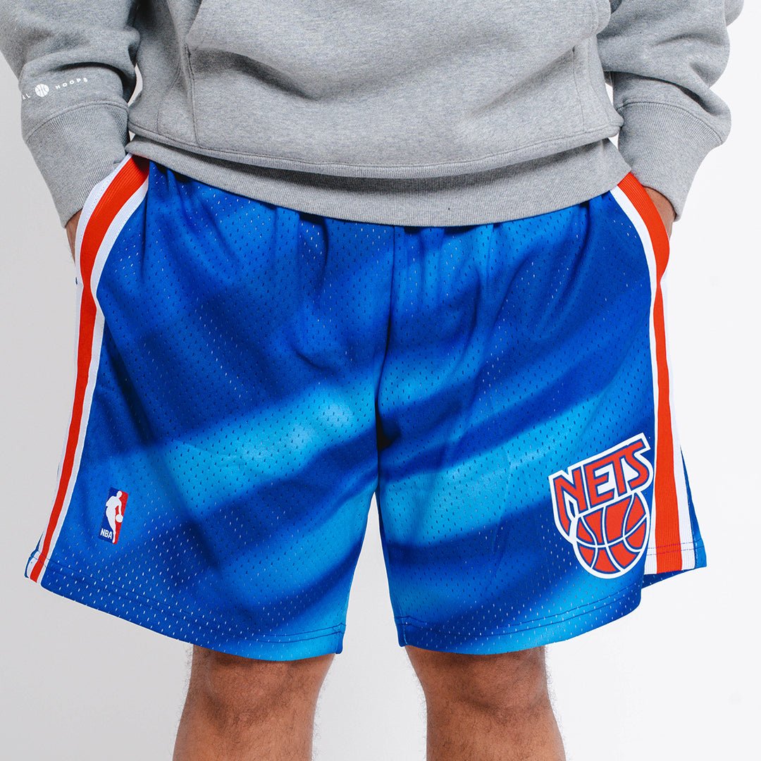 Vintage Nike New Jersey Nets Throwback Shorts NBA Team sz Large