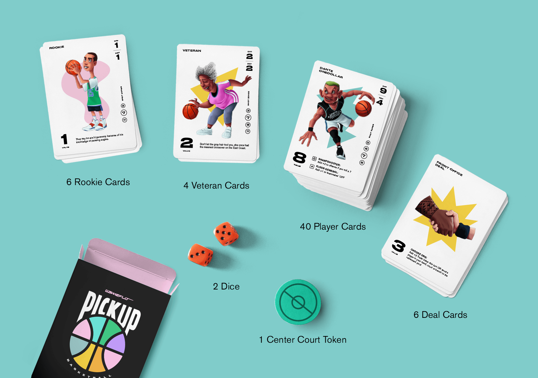 PickUp by GameFlo: Basketball Card Game (1st Edition) - SLAM Goods