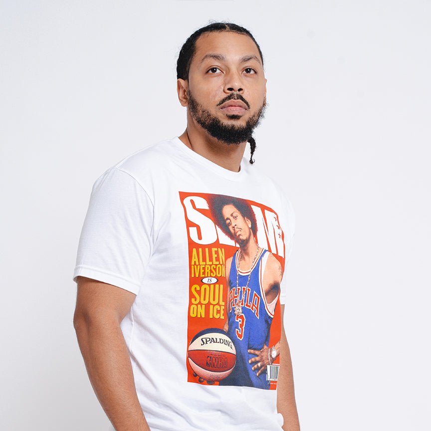 Slam Cover Philadelphia 76ers Allen Iverson Tee Shirt - Limotees