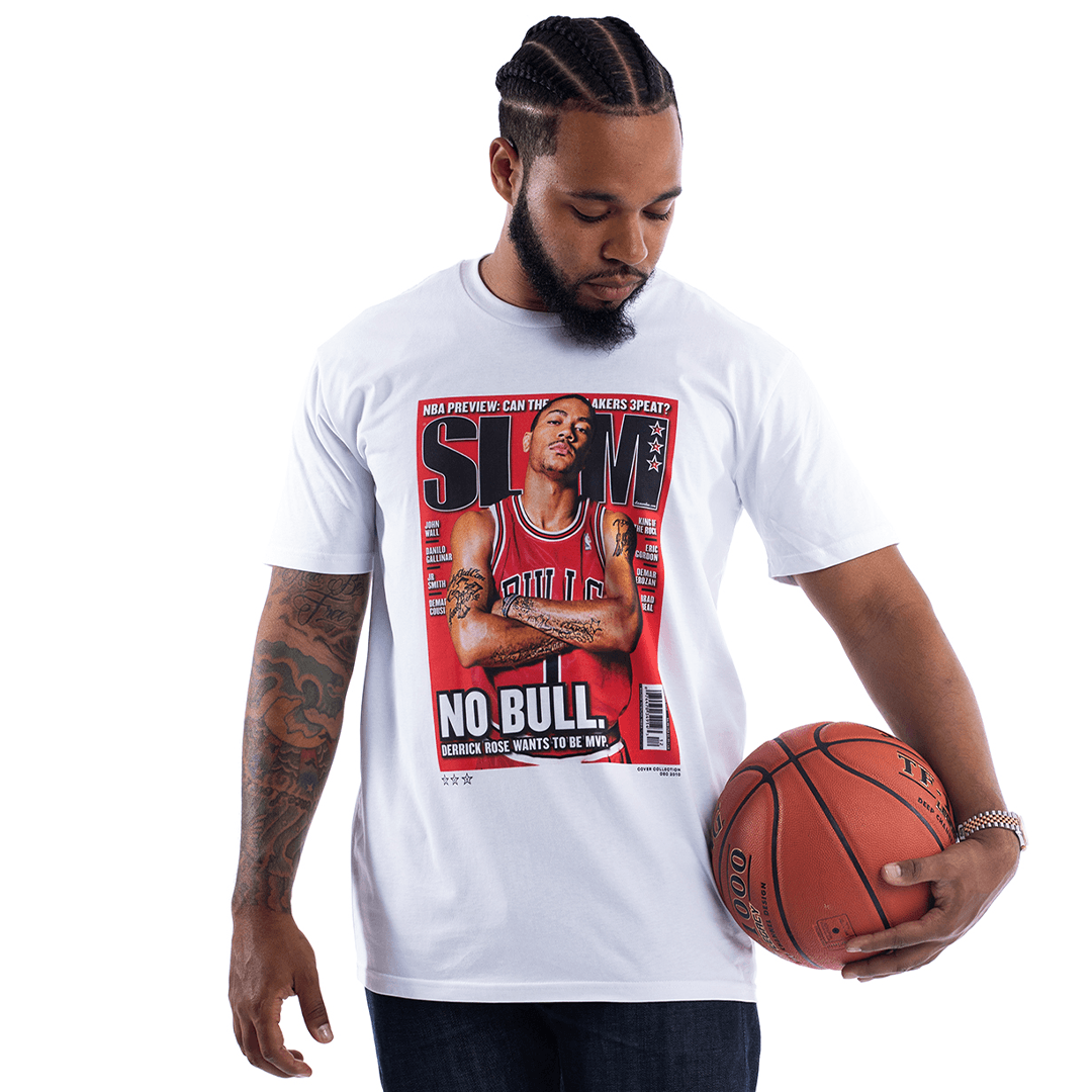 Derrick Rose Chicago Bulls Slam NBA Cover Tee Shirt - Limotees